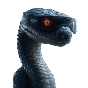 Cyber Snake Robot Vinyl Car Decal Sticker – Waterproof & UV-Resistant 3.4133333333333336"