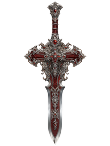 Gothic Cross Sword Vinyl Car Decal Sticker – Waterproof & UV-Resistant 8.213333333333333"