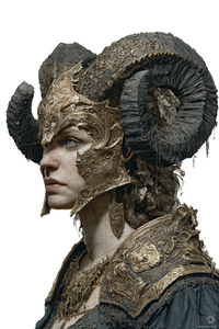 Golden Headdress Warlock Vinyl Car Decal Sticker – Waterproof & UV-Resistant 4.4