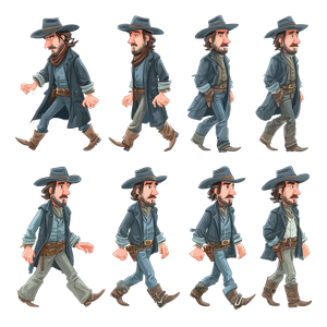 Wild West Cowboy V7 Vinyl Car Decal Sticker – Waterproof & UV-Resistant 3.4133333333333336"