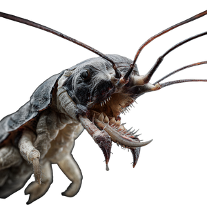 Giant Silverfish Creature V2 Vinyl Car Decal Sticker – Waterproof & UV-Resistant 3.4133333333333336"