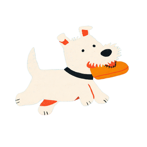 Cartoon Puppy Running Vinyl Car Decal Sticker – Waterproof & UV-Resistant 6.826666666666667"