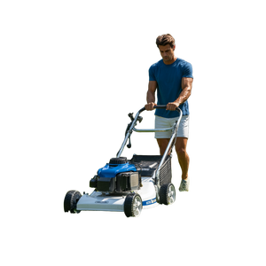 Nordic Man Mowing Vinyl Car Decal Sticker – Waterproof & UV-Resistant 3.4133333333333336"