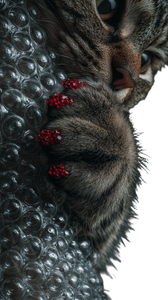 Cat With Diamond Nails Vinyl Car Decal Sticker – Waterproof & UV-Resistant 9.706666666666667"