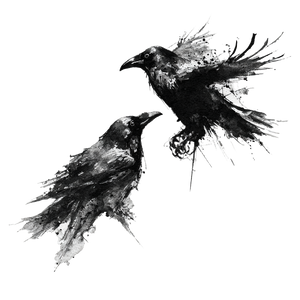 Realistic Ravens Flight Vinyl Car Decal Sticker – Waterproof & UV-Resistant 3.4133333333333336"