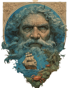 Poseidon'S Wrath V6 Vinyl Car Decal Sticker – Waterproof & UV-Resistant 8.32"