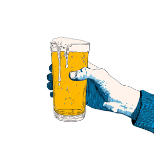 Dripping Cold Beer Vinyl Car Decal Sticker – Waterproof & UV-Resistant 3.4133333333333336"