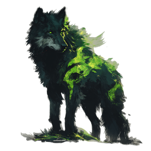 Fiery Brand Wolf Vinyl Car Decal Sticker – Waterproof & UV-Resistant 3.4133333333333336"
