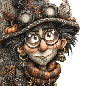 Whimsical Halloween Character Vinyl Car Decal Sticker – Waterproof & UV-Resistant 3.4133333333333336"
