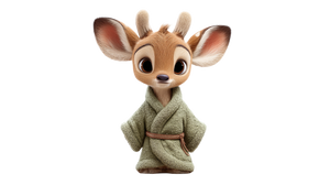 Cute Cartoon Deer V3 Vinyl Car Decal Sticker – Waterproof & UV-Resistant 2.72"