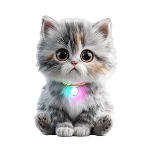 Futuristic Kitten Vinyl Car Decal Sticker – Waterproof & UV-Resistant 3.4133333333333336"