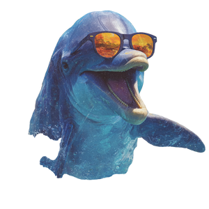 Stylish Dolphin Vinyl Car Decal Sticker – Waterproof & UV-Resistant 3.4133333333333336"