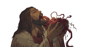 Creepypasta Jesus Vinyl Car Decal Sticker – Waterproof & UV-Resistant 2.72"