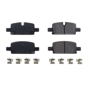 Upgrade to Power Stop Z17 Ceramic Brake Pads | Noise-Free Braking | Set of 4 | High Temp Shims