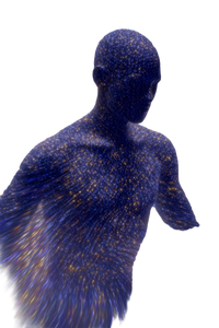 Cosmic Humanoid Silhouette V5 Vinyl Car Decal Sticker – Waterproof & UV-Resistant 4.4