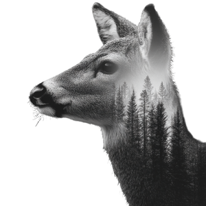 Hunter And Deer Vinyl Car Decal Sticker – Waterproof & UV-Resistant 6.826666666666667"