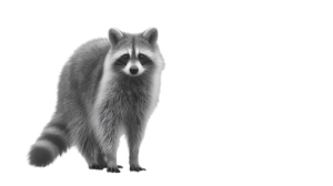 Foggy Raccoon Silhouette Vinyl Car Decal Sticker – Waterproof & UV-Resistant 5.4