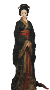 Qin Dynasty Noblewoman Vinyl Car Decal Sticker – Waterproof & UV-Resistant 4.8533333333333335"