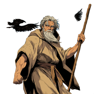 Biblical Prophet Anime Vinyl Car Decal Sticker – Waterproof & UV-Resistant 3.4133333333333336"