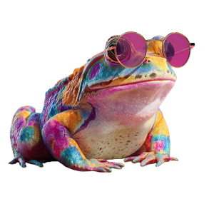 Stylish Frog V2 Vinyl Car Decal Sticker – Waterproof & UV-Resistant 6.826666666666667"