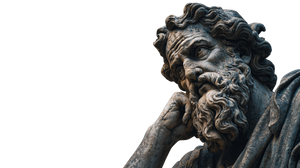 Wise Man Contemplating V3 Vinyl Car Decal Sticker – Waterproof & UV-Resistant 5.4