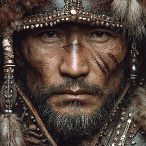 Mongolian Soldier Vinyl Car Decal Sticker – Waterproof & UV-Resistant 3.4133333333333336"