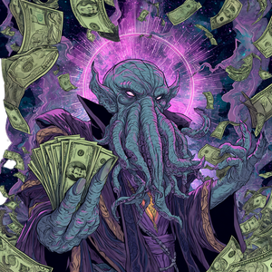 Eldritch Money God Vinyl Car Decal Sticker – Waterproof & UV-Resistant 6.826666666666667"
