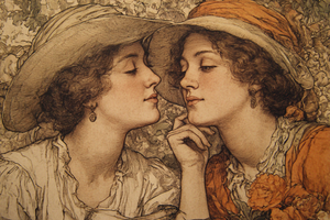 Lesbian Illustration Vinyl Car Decal Sticker – Waterproof & UV-Resistant 5.97333333333333