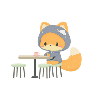 Kawaii Moody Fox Vinyl Car Decal Sticker – Waterproof & UV-Resistant 3.4133333333333336"