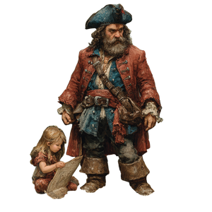 Pirate'S Treasure Tale Vinyl Car Decal Sticker – Waterproof & UV-Resistant 3.4133333333333336"