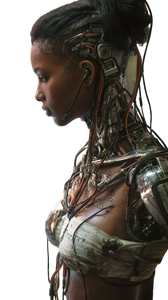 Cyborg Human Torso Vinyl Car Decal Sticker – Waterproof & UV-Resistant 9.706666666666667"