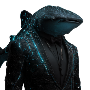 Bioluminescent Whale Shark Vinyl Car Decal Sticker – Waterproof & UV-Resistant 3.4133333333333336"