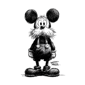 Vintage Cartoon Mouse V4 Vinyl Car Decal Sticker – Waterproof & UV-Resistant 6.826666666666667"