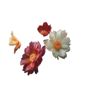 Bunch Of Flowers Vinyl Car Decal Sticker – Waterproof & UV-Resistant 3.4133333333333336"