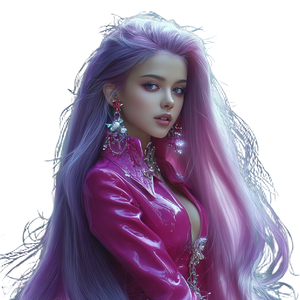 Cyberpunk Pink Hair V10 Vinyl Car Decal Sticker – Waterproof & UV-Resistant 3.4133333333333336"