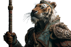 Tiger Warrior V9 Vinyl Car Decal Sticker – Waterproof & UV-Resistant 5.97333333333333