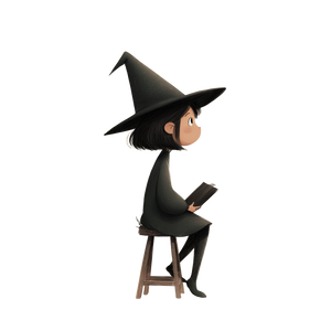 Little Witch V2 Vinyl Car Decal Sticker – Waterproof & UV-Resistant 3.4133333333333336"