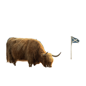 Highland Cow V10 Vinyl Car Decal Sticker – Waterproof & UV-Resistant 3.4133333333333336"