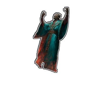 Dark Ritual Priest Vinyl Car Decal Sticker – Waterproof & UV-Resistant 3.4133333333333336"