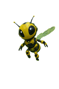Cyberpunk Bee Robot V2 Vinyl Car Decal Sticker – Waterproof & UV-Resistant 4.4