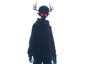 Shadowy Vtuber Cryptid Vinyl Car Decal Sticker – Waterproof & UV-Resistant 6.1866666666666665"