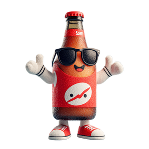 Cartoon Beer Bottle Vinyl Car Decal Sticker – Waterproof & UV-Resistant 3.4133333333333336"