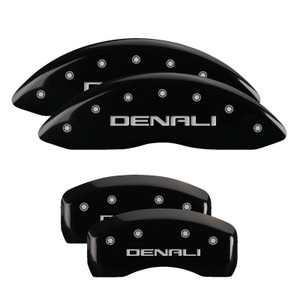 Enhance Your GMC Canyon 2021-2024 | Unique Denali Logo | Powder Coated Black Aluminum Caliper Covers