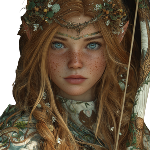 Woodland Elf Princess Vinyl Car Decal Sticker – Waterproof & UV-Resistant 3.4133333333333336"