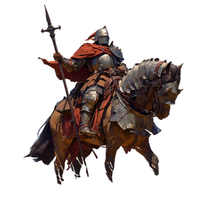 Medieval Cavalryman V2 Vinyl Car Decal Sticker – Waterproof & UV-Resistant 3.4133333333333336"