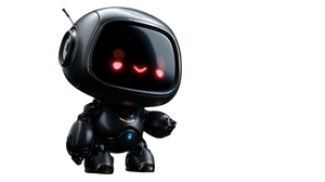 Cute Digital Robot Vinyl Car Decal Sticker – Waterproof & UV-Resistant 2.72"