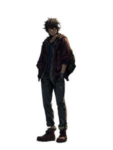 Melancholic Suburban Man Vinyl Car Decal Sticker – Waterproof & UV-Resistant 8.213333333333333"