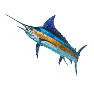 Leaping Marlin Vinyl Car Decal Sticker – Waterproof & UV-Resistant 6.826666666666667"