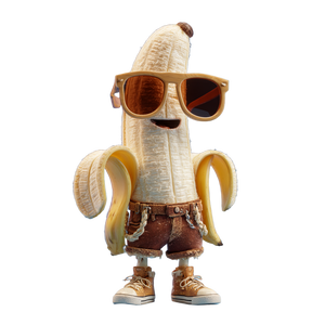 Flirtatious Banana Man Vinyl Car Decal Sticker – Waterproof & UV-Resistant 6.826666666666667"