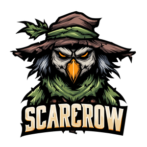 Scarecrow Logo V2 Vinyl Car Decal Sticker – Waterproof & UV-Resistant 3.4133333333333336"